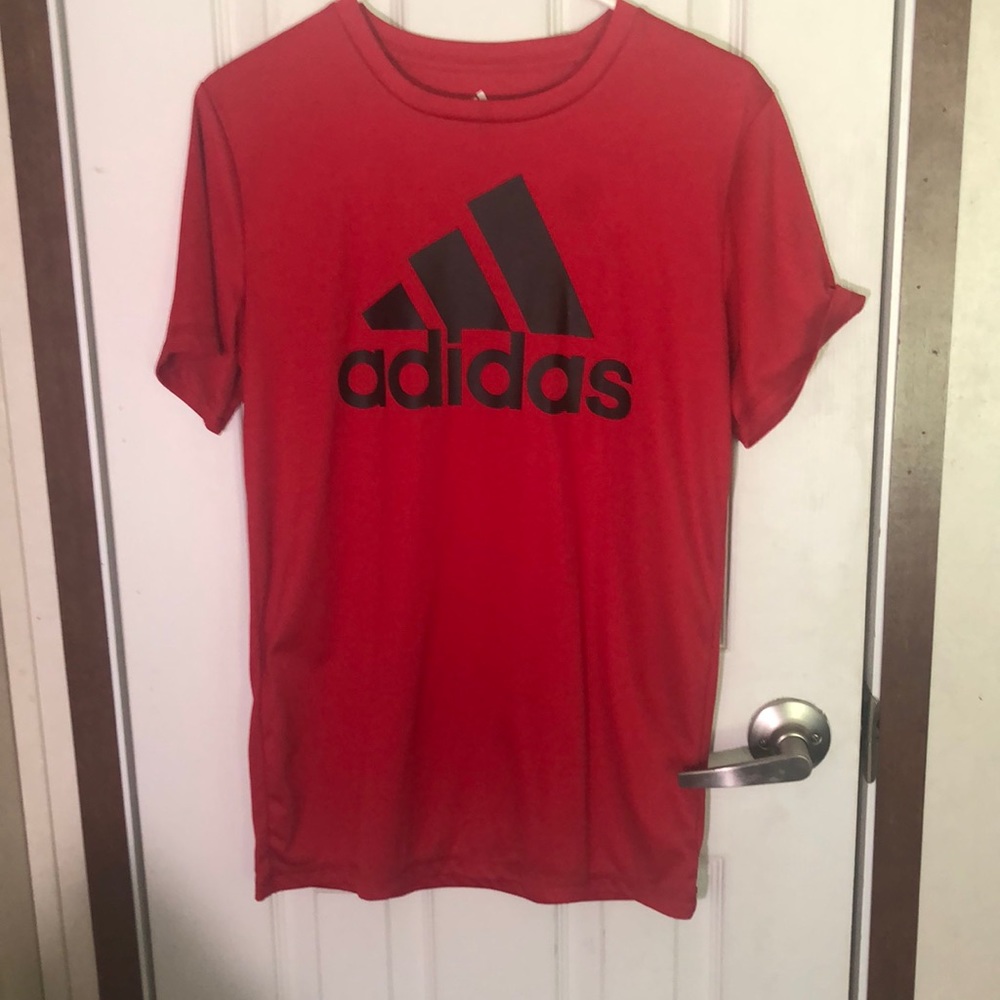 Red Adidas T-Shirt , Size L 14-16
